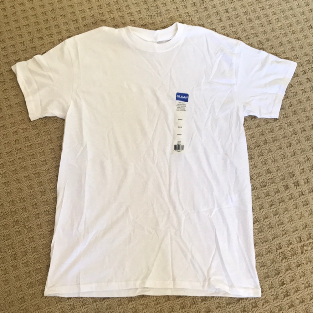Plain white cotton shirt